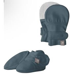 goumi kids Stay-On Mitts and Boots Bundle Midnight, 0-3 Months NWT